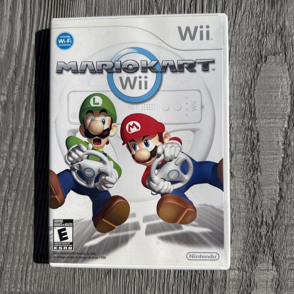 Nintendo Wii Game Mario Kart Wii Complete With Manual Racing Classic